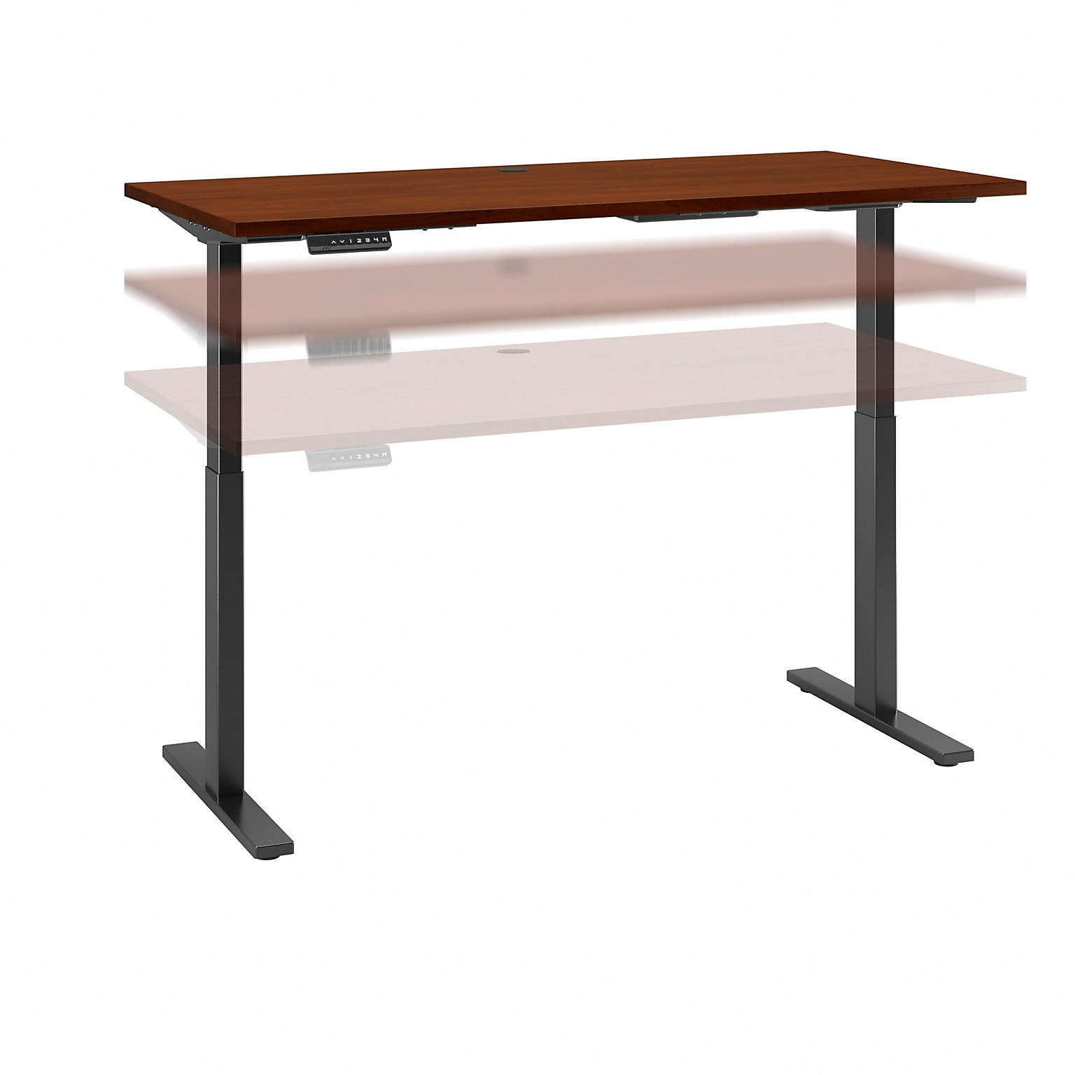 Bush Business Furniture Move 60 Series 60W Electric Height Adjustable Standing Desk, Hansen Cherry (M6S6030HCBK)