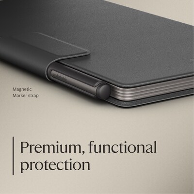 reMarkable Premium Leather Book Folio for 7.3 Paper Pro Move Paper Tablet, Black (RM11A-1004NW)