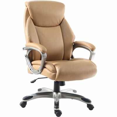 Lorell Kyros High-Back Executive Chair, Caramel (LLR63292)