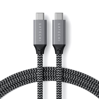 Satechi USB4 USB-C Charging Cable, 2.6 ft., Space Gray (ST-U4C80M)