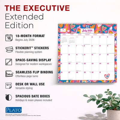 2026-2027 Plato House of Turnowsky 12" x 12" Academic Monthly Wall Calendar (9798330708208)