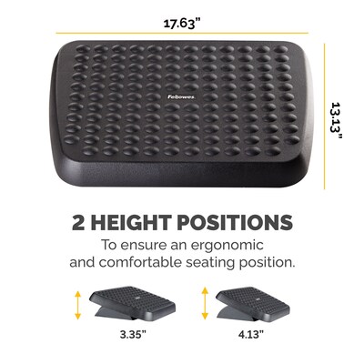 Fellowes Standard Footrests, Graphite (48121)