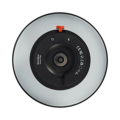 Kooduu Sensa Play 8.5" LED Speaker Lamp with USB Port, Black (1203-01)