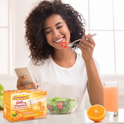 Emergen-C 1000mg Vitamin C Drink Mix Powder, Tangerine, 30/Box (F76314130202T)