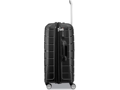 Samsonite Freeform 27.95" Hardside Suitcase, 4-Wheeled Spinner, TSA Checkpoint Friendly, Black (78256-1041)
