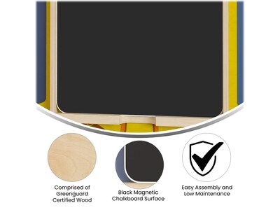 Flash Furniture Bright Beginnings Wall Accessory Board, Black (MK-ME088002-GG)