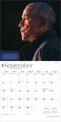 2026 BrownTrout President Barack Obama 12" x 12" Monthly Wall Calendar (9798330705177)