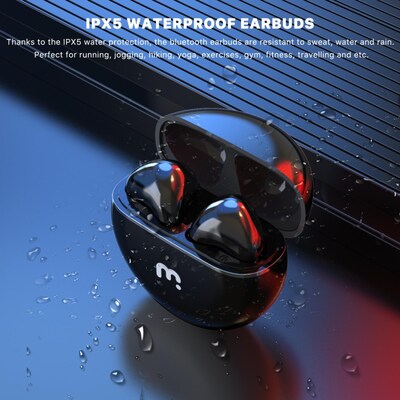 MyBat Pro Orbit Wireless Earbuds with Charging Case, Bluetooth, Black (BTK011001)