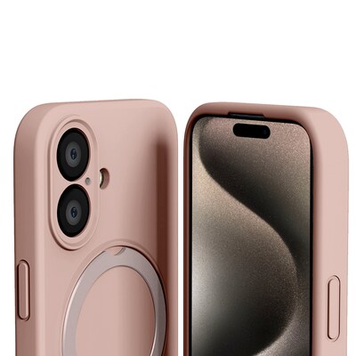 SaharaCase Venture MagSafe Phone Case for iPhone 16, Shock Absorbing, Desert Rose (CP00636)