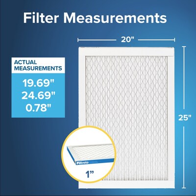 Filtrete High Performance Air Filter, 1900 MPR, 20 x 25 x 1 (UA03-4)