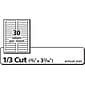 Avery Removable Laser/Inkjet File Folder Labels, 2/3" x 3 7/16", White, 750 Labels Per Pack (8066)