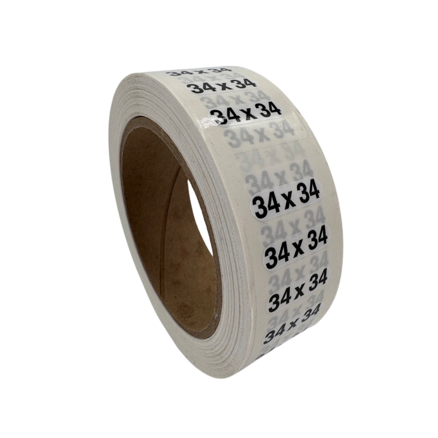 Nahanco 34 x 34 Plastic Size Marker, Clear/Black/White, 250/Roll (DSM-285)