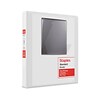 Staples® Standard 1 3 Ring View Binder with D-Rings, White, 12/Pack (26432CT)