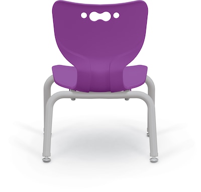 MooreCo 10" Hierarchy Student Chair with 4 Legs, Purple/Chrome Base (703673561822)