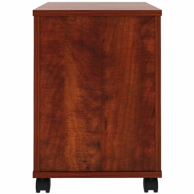Lorell Standard File 2-Drawer Mobile Cabinet, Letter Size, Non-Lockable, 22.9"H x 15.8"W x 19.9"D, Cherry (LLR16239)