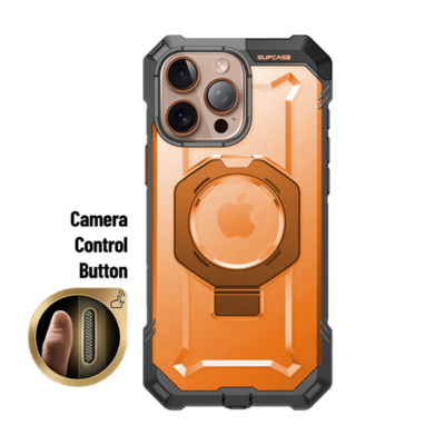 SUPCASE Unicorn Beetle Grip MagSafe RuggedCase for iPhone 16 Pro Max, Shock Absorbing, Magma (SUP-iPhone2024Max-UBGrip-Magma)