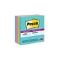 Post-it Super Sticky Notes, 4" x 4", Supernova Neons Collection, Lined, 90 Sheet/Pad, 6 Pads/Pack (675-6SSMIA)