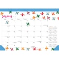 2023-2024 BrownTrout Busy Bees 14 x 10 Academic & Calendar Monthly Desk Pad Calendar (978197547211