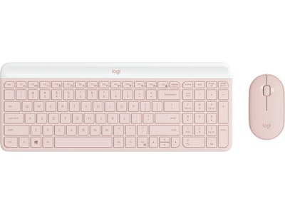 Logitech MK470 Slim Wireless Keyboard and Mouse Combo, Rose (920-011311)