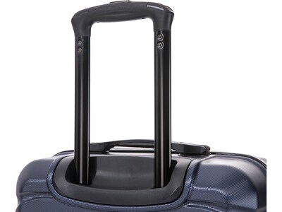 DUKAP SENSE Polycarbonate/ABS Medium Suitcase, Blue (DKSEN00M-BLU)