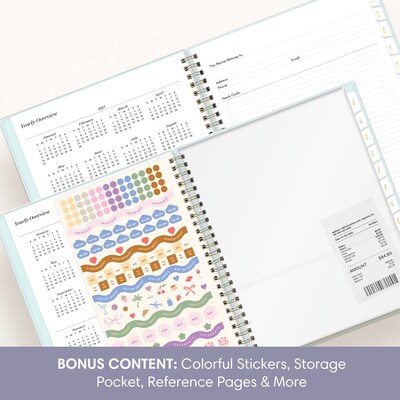 2027 Blue Sky Sincerely Jules 7" x 9" Weekly & Monthly Planner, Sky Blue (164246)