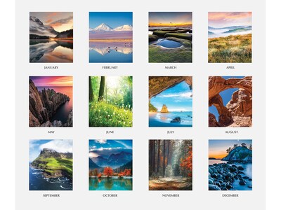 2025 House of Doolittle Earthscapes 22 x 17 Monthly Desk Pad Calendar (147-25)