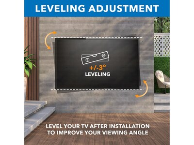 Mount-It! Full-Motion Outdoor TV Wall Mount, 110 lbs. Max. (MI-396)