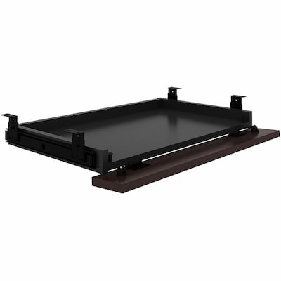 Lorell Essentials Universal Center Drawer, Stationary, 5.1H x 16.7W x 28.4D, Espresso (LLR18224)
