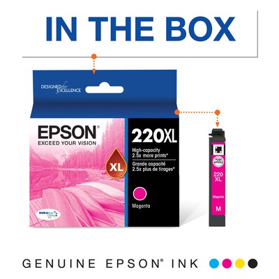 Epson T220XL Magenta High Yield Ink Cartridge   (T220SL320-S)