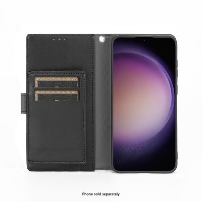 SaharaCase Indy Wallet Case for Galaxy S25+, Shock Absorbing, Scorpion Black (CP00755)