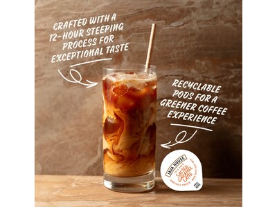 Java House Salted Caramel Latte Cold Brew Coffee Pods, Medium Roast, 12/Carton (FC900L30)