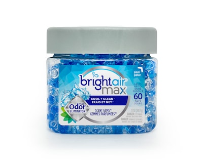 Bright Air Max Scent Gems Solid Air Freshener, Cool & Clean, 12 oz. (900228)