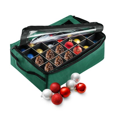 Tiny Tim Totes Ornament Storage Box, Green (83-DT5575)