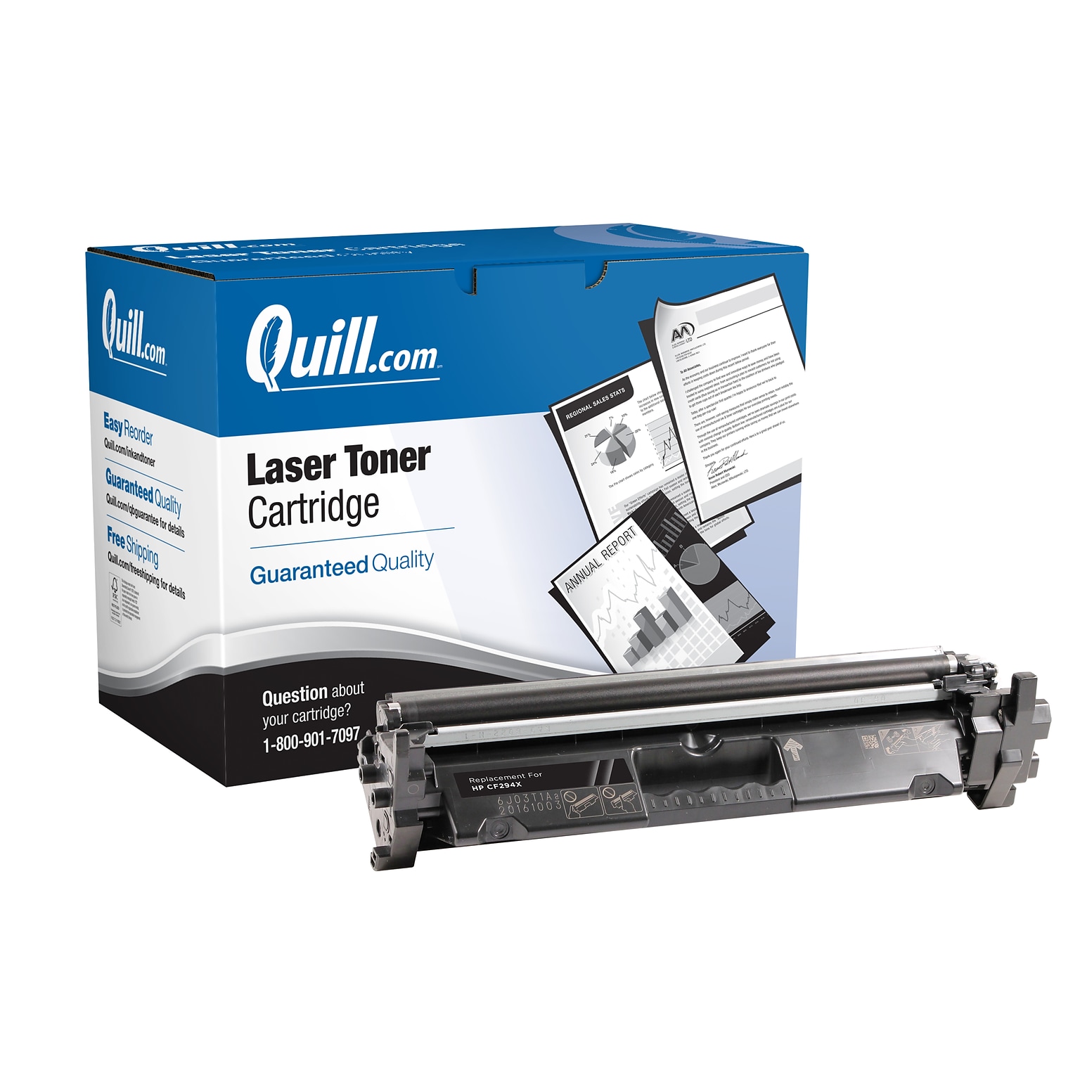 Quill Brand® Remanufactured Black High Yield Toner Cartridge Replacement for HP 94X (CF294X) (Lifetime Warranty)