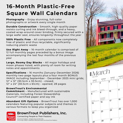 2026 BrownTrout The Free State Maryland Places 12" x 12" Monthly Wall Calendar (9798330705863)