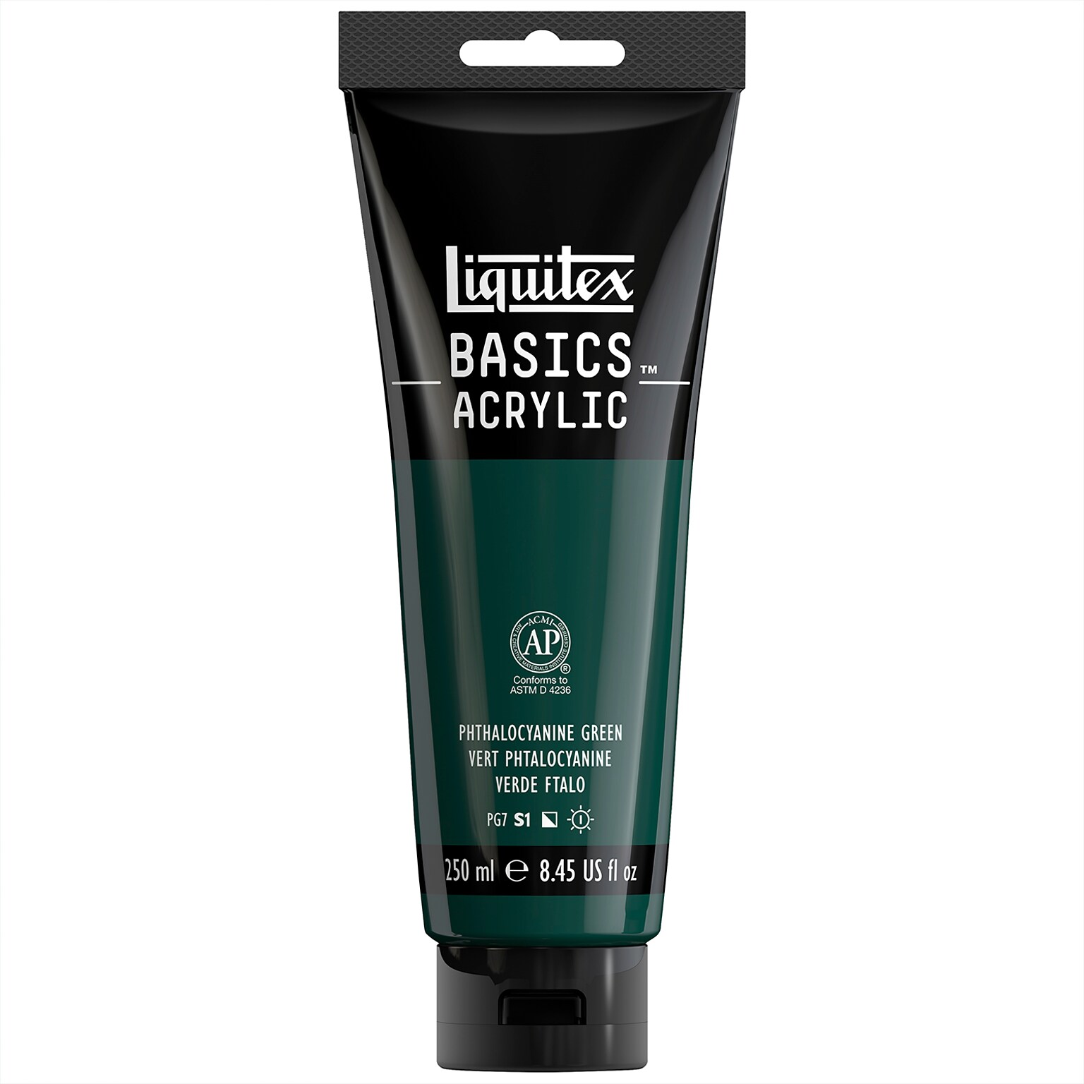 Liquitex BASICS Acrylic Paint Tube, Phthalocyanine Green, 250 mL (LIQ4385317)