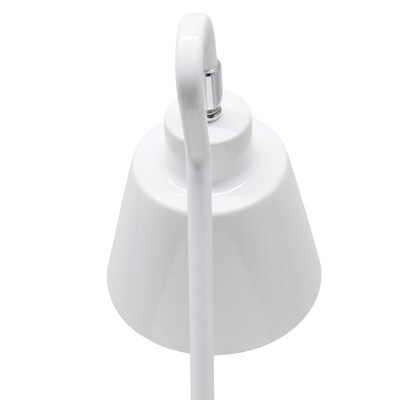 Simple Designs Sleek Essentials LED Desk Lamp, 16", White (LD1079-WHT)