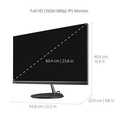 ViewSonic 24" 75 Hz LCD Monitor, Black (VX2485-MHU)