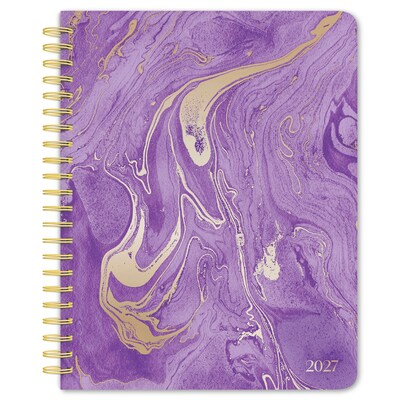 2027 BrownTrout Crackled Blush 6.5 x 7.8 Calendar Year Weekly Standard Planner, Purple (9798330709328)