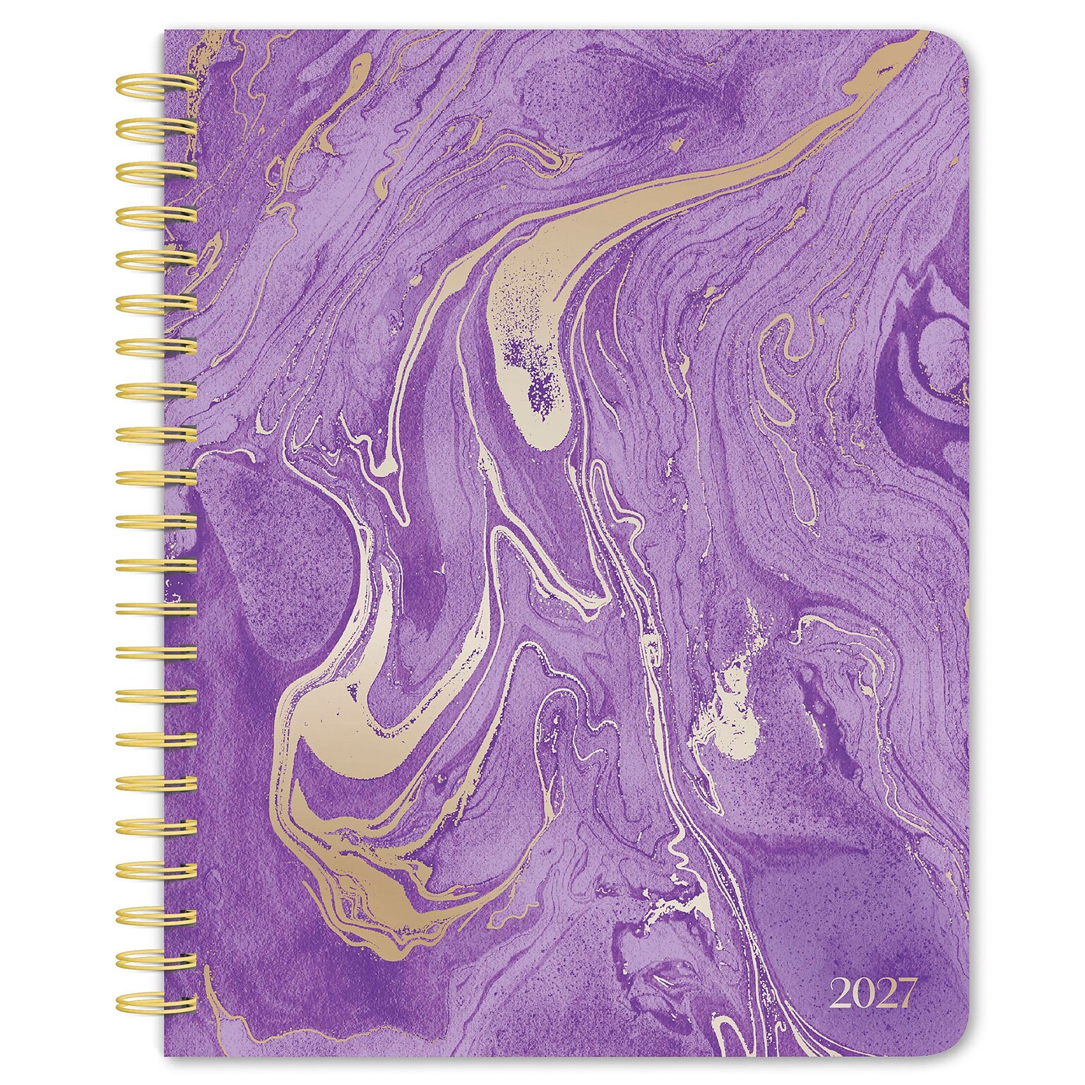 2027 BrownTrout Crackled Blush 6.5 x 7.8 Calendar Year Weekly Standard Planner, Purple (9798330709328)