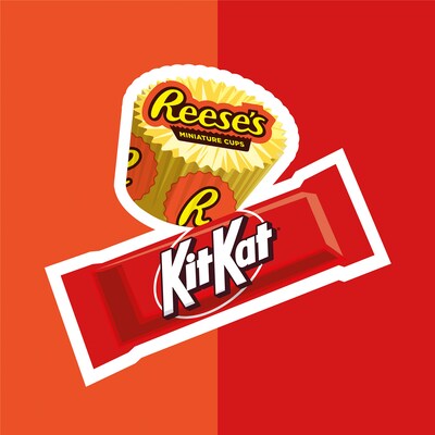 Hershey's Kit Kat & Reese's Miniatures Assorted Milk Chocolate Candy Party Pack, 24.8 oz. (HEC45728)