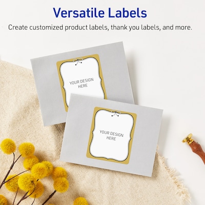 Avery Rectangle Laser/Inkjet Multipurpose Labels, 4" x 3-1/3", White, 40/Pack (19479370971)