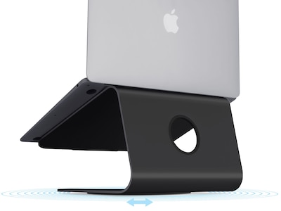 Rain Design mStand360 10.3"  Aluminum Laptop Stand with Swivel Base, Black (10076)