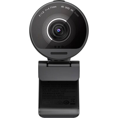 EMEET SmartCam S800 HD 4K 8MP Webcam, Tripod Mount, Black (EMS82U-LD)