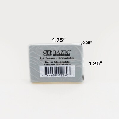 Bazic Kneadable Art Eraser, 36/Pack (BAZ2260)