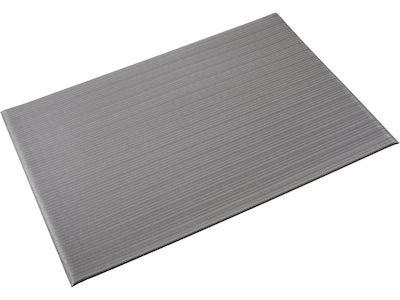 Crown Mats Tuff-Spun Foot-Lover Anti-Fatigue Mat, 24 x 36, Gray (FL 2436GY)