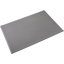 Crown Mats Tuff-Spun Foot-Lover Anti-Fatigue Mat, 24 x 36, Gray (FL 2436GY)