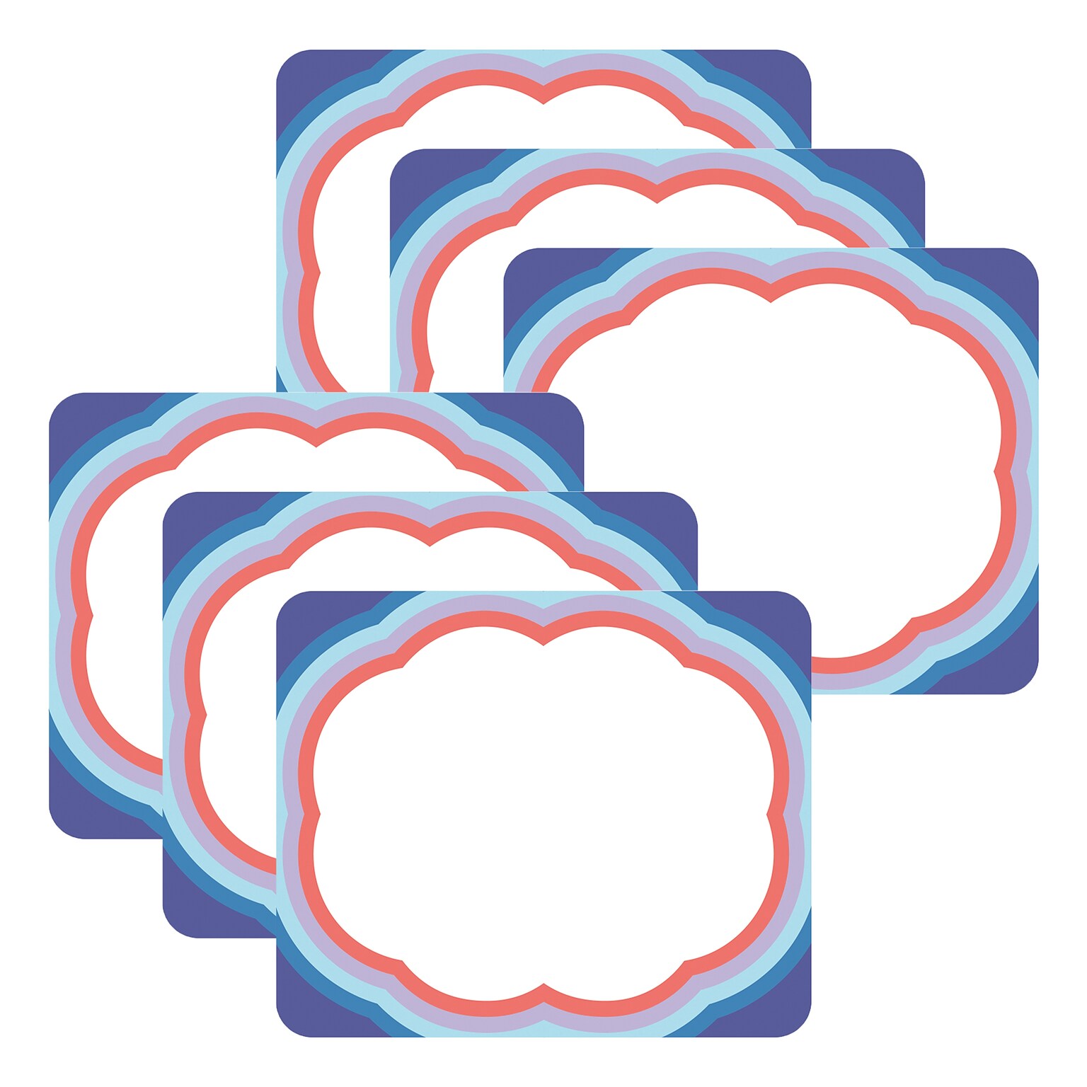Carson Dellosa Education We Stick Together School Name Tags, 3 x 2-1/2, 40/Pack, 6 Packs/Bundle (CD-150091-6)