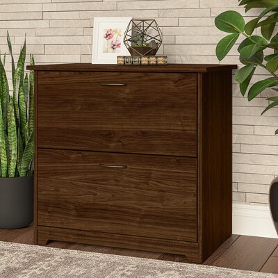 Bush Furniture Cabot 31W 2-Drawer Lateral File Cabinet, Letter/Legal, Modern Walnut (WC31080)