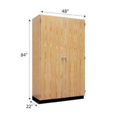 Diversified Woodcrafts 84 Storage Cabinet with 6-Shelves, Oak (353-4822K)